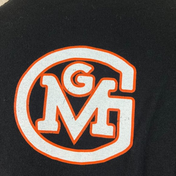 GasMonkey Garage Long Sleeve Graphic Black Checkered Sleeves T-Shirt Size L USA - Picture 7 of 10